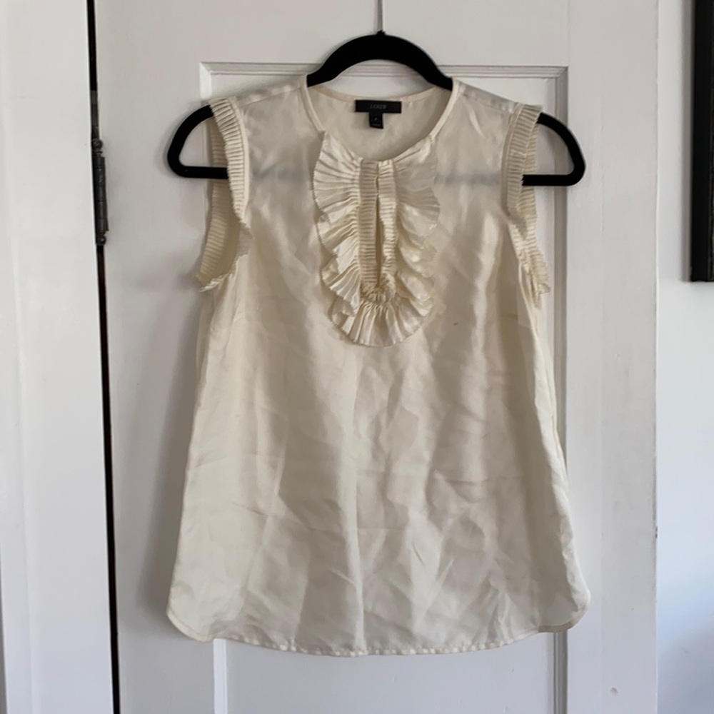 Silk sleeveless blouse
